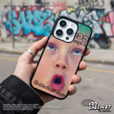 Hip Pixel Baby Face Epoxy Bumper iPhone Case
