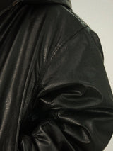 MT Hoody Leather Bomber Padding