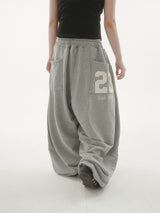 Bold 23embroidery sweat pants -3C