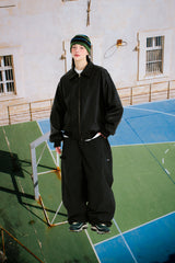 REFINED SUPER WIDE VENTILATION PANTS DARK GREEN