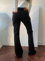 Dustline Stud Western Bootcut Long Pants