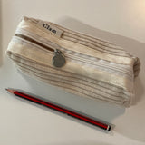 Clam ラウンドペンケース _ コーデュロイココナッツ