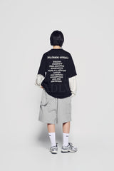 24FW ダブルレイヤーワッフルロングスリーブ ブラック