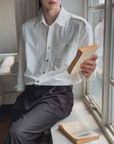 ソバン エポーレット クロップ ロングスリーブ シャツ