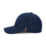 VA Stud Non Washing Denim Ball Cap / Indigo