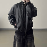 Sker leather aviator mustang jumper