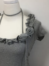 Rose Frill Strap Tee