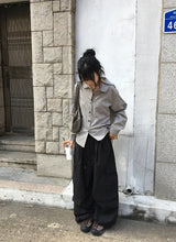 [unisex] Nord Cargo Pocket Nylon Banding Wide Pants