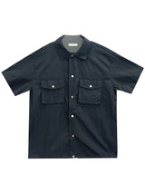 リボルバーナイロン半袖シャツ – M, L (3 Colors)