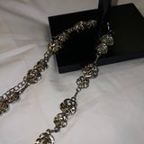  Metal Silver Waist Chain Belt Marmot/Ribbon/Rose (Choose 1 of 3)