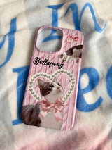 [Twisted knit Cat] Hard case