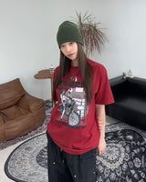 ハディンバイクグラフィック半袖Tシャツ