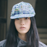 vintage patchwork cap blue