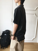 Tod pigment stripe collar short sleeve 4C