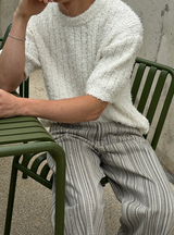 [Unisex] サマーブークレハーフニット(4color)