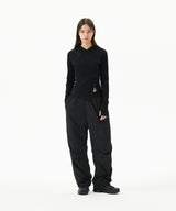 CURVED SLIM HOODIE
