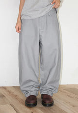 DYED BARREL WIDE PANTS