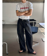 [S/S] ノンパデツータックワイドパンツ(2color)