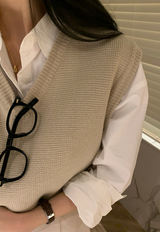 [Lè made/7,000 Sold] ルメイド ベーシック Vネック ベスト