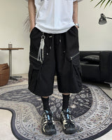 Lafes Zipper Cargo Bermuda Pants