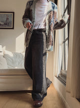 MIKEL CAT BRUSH DENIM PANTS