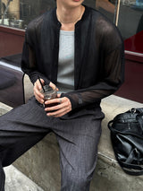 LMN Air Cool Linen Ribbed Round Cardigan (3 colors)