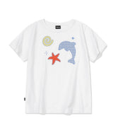 26SS★ Dolphin Pop Crop Short Sleeve Tee