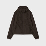 シャーリング フーデッド ウィンドブレーカー (Brown)