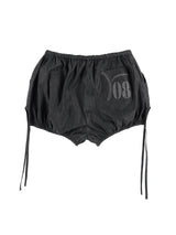 PUMPKIN TWINKLE DENIM SHORTS (BLACK)