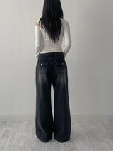 238 Back Pocket Semi-Bootcut Denim Pants