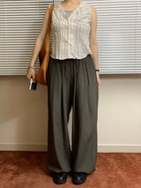 Linen Pintuck pants