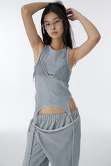 D-RING TWO-WAY TANK TOP (GRAY)