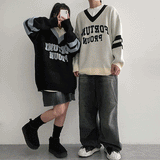 【男女兼用！】アーリーカラーVネックニット