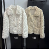 [F/W] Soft boucle hair fur jacket(2color)