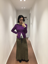 Venti knit long skirt (2color)