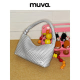 muva. サマー ウーブン アンダーアームバッグ ウィメンズ ニッチ デザイン サマーバッグ