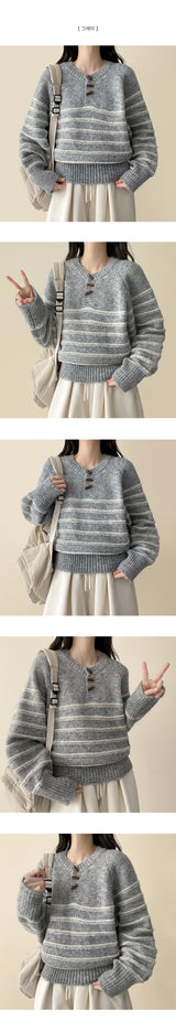 Tteokbokki button Dangala knit