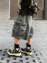 Bear Pigment Cargo Bermuda Pants 3C