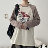Moment Color-Block Raglan Knit Long Sleeve T-shirt (3 colors) H&L