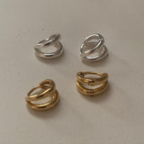 (silver925) ツーラインワンタッチピアス *gold