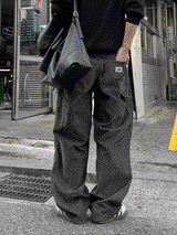 Patch corduroy carpenter denim