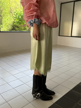 サテンレーストップス