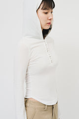 (W) Roa Stud Hooded Top (3color)