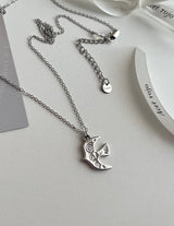 brd Lovely Bird Stainless Steel Lucky New Long Beads Layered Coin Luck Necklace