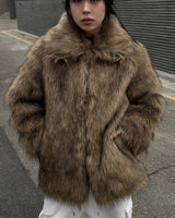 Wild fur jacket