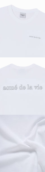 25FW リフレクションベーシックロゴ半袖Tシャツ ホワイト