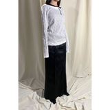 GLOSSY MAXI SKIRT