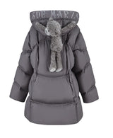 13DE MARZO Bear Puffer Down Jacket Grey