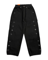 Stellon Cross Embroidery Balloon Pants