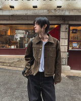 Poste Rivet Leather Trucker Jacket